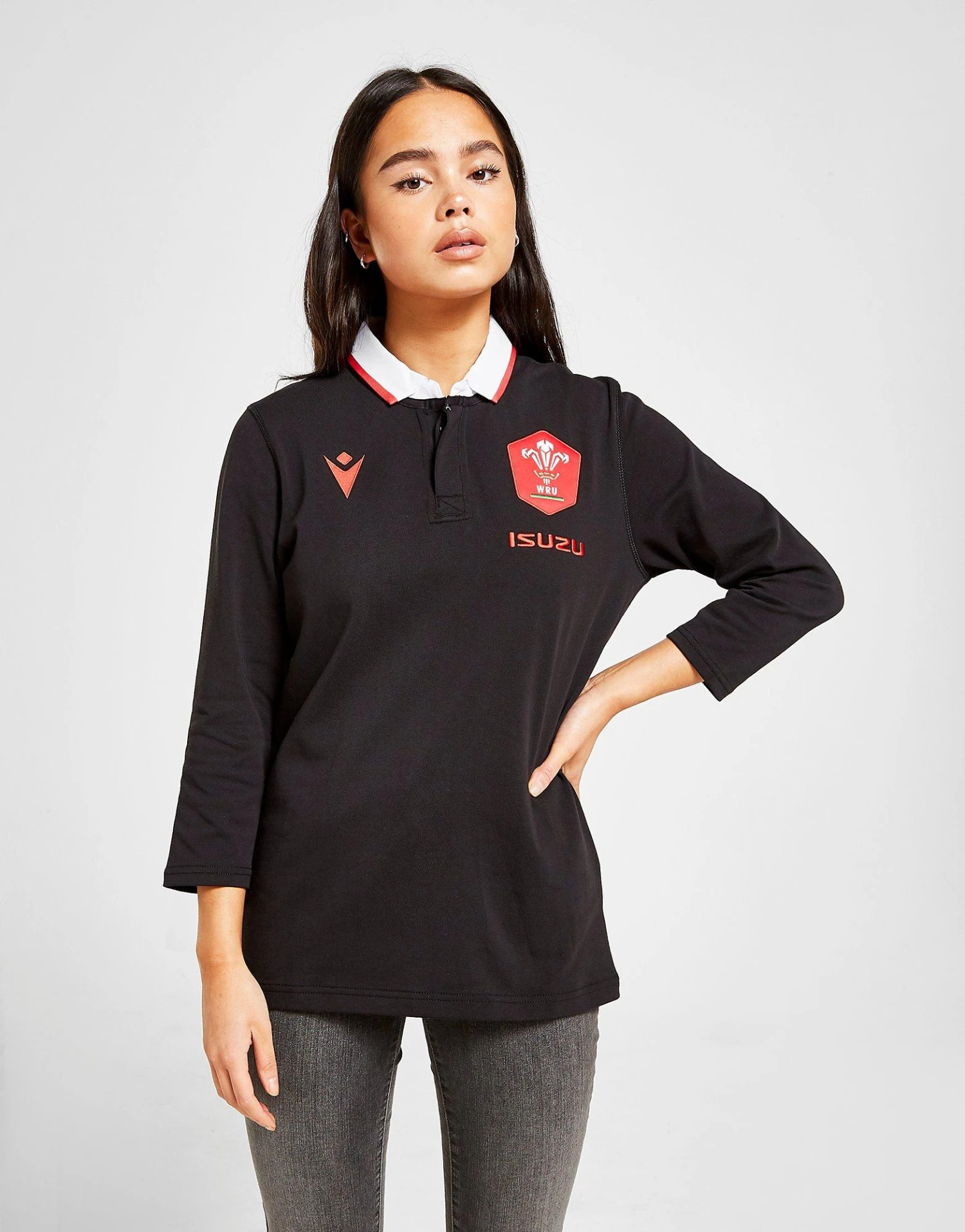 Macron Wales RU 2020/21 Cotton Away Shirt Women's 3 Macron Wales RU 2020/21 Cotton Away Shirt Women's