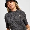 SikSilk Leopard Print Crop T-shirt Dames 1 SikSilk Leopard Print Crop T-shirt Dames -Dameskledingwinkel jd 503481 a