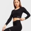 Gym King Ribbed Long Sleeve Cross Top 2 Gym King Ribbed Long Sleeve Cross Top -Dameskledingwinkel jd 523219 a