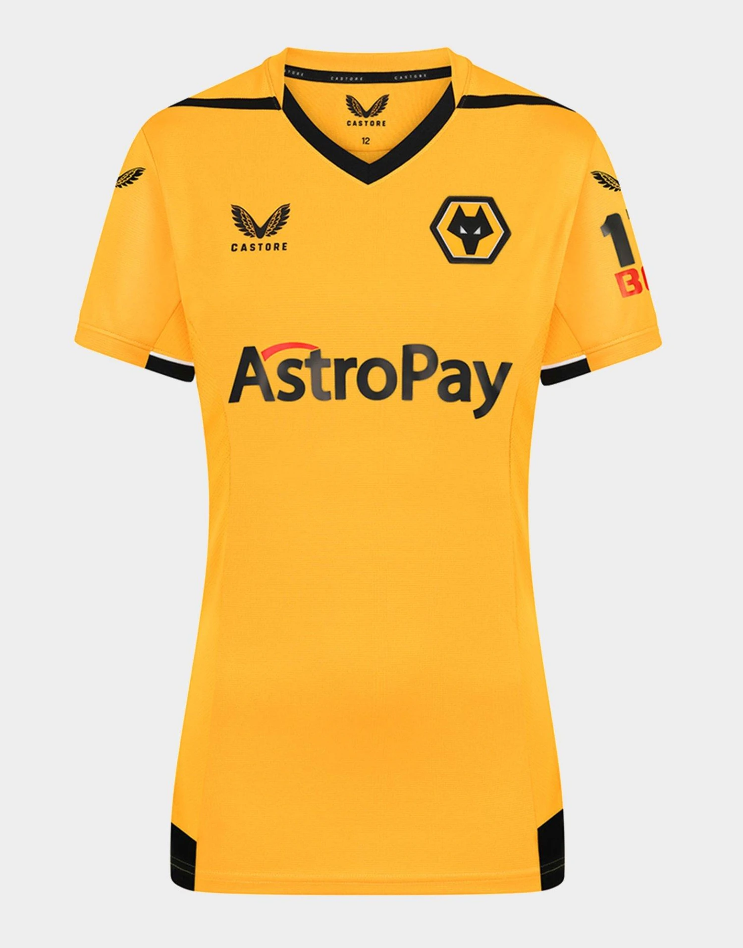 Castore Wolverhampton Wanderers 2022/23 Home Shirt W 3 Castore Wolverhampton Wanderers 2022/23 Home Shirt W