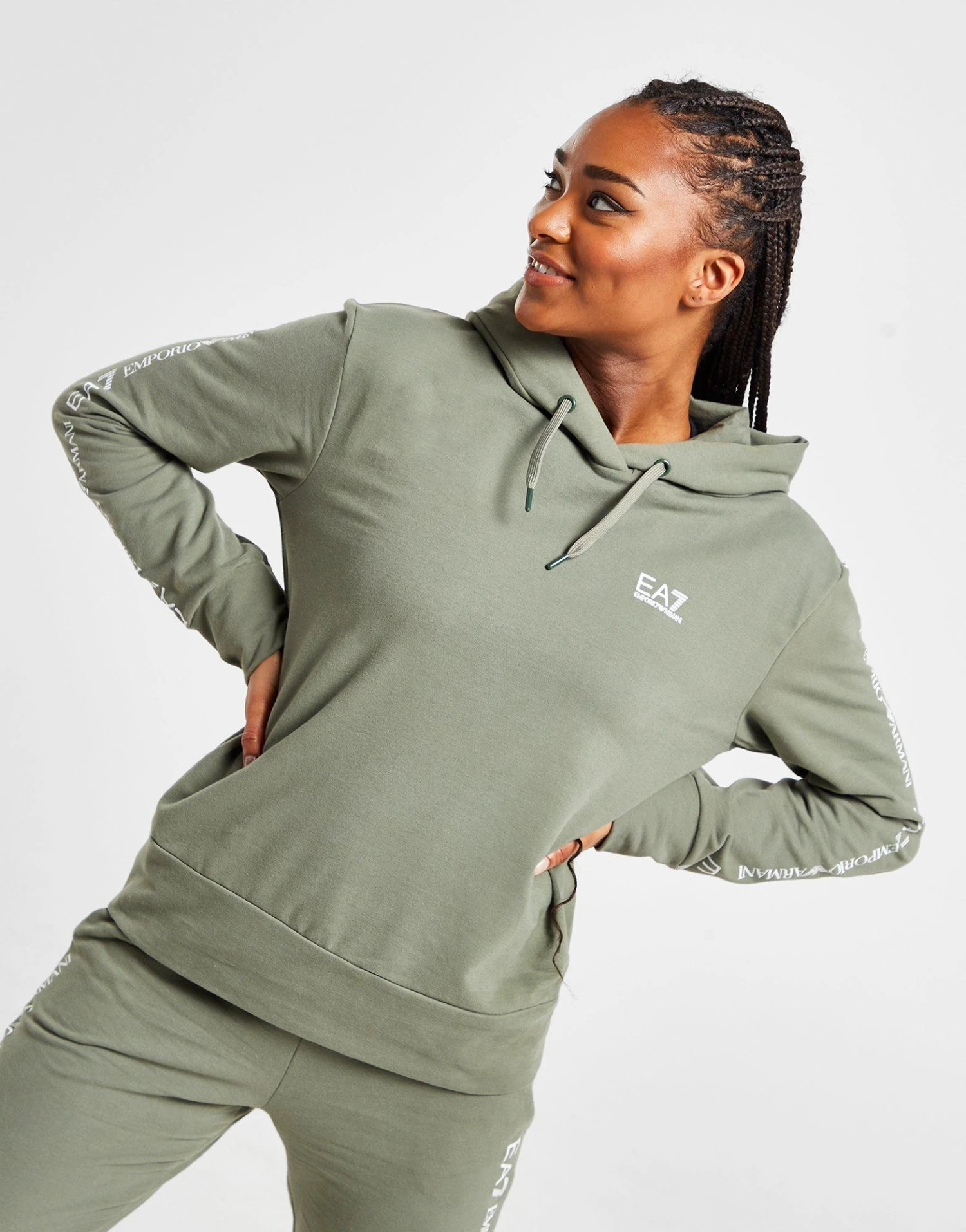 Emporio Armani EA7 Overhead Hoodie Tape Tracksuit 6 Emporio Armani EA7 Overhead Hoodie Tape Tracksuit - Afbeelding 4