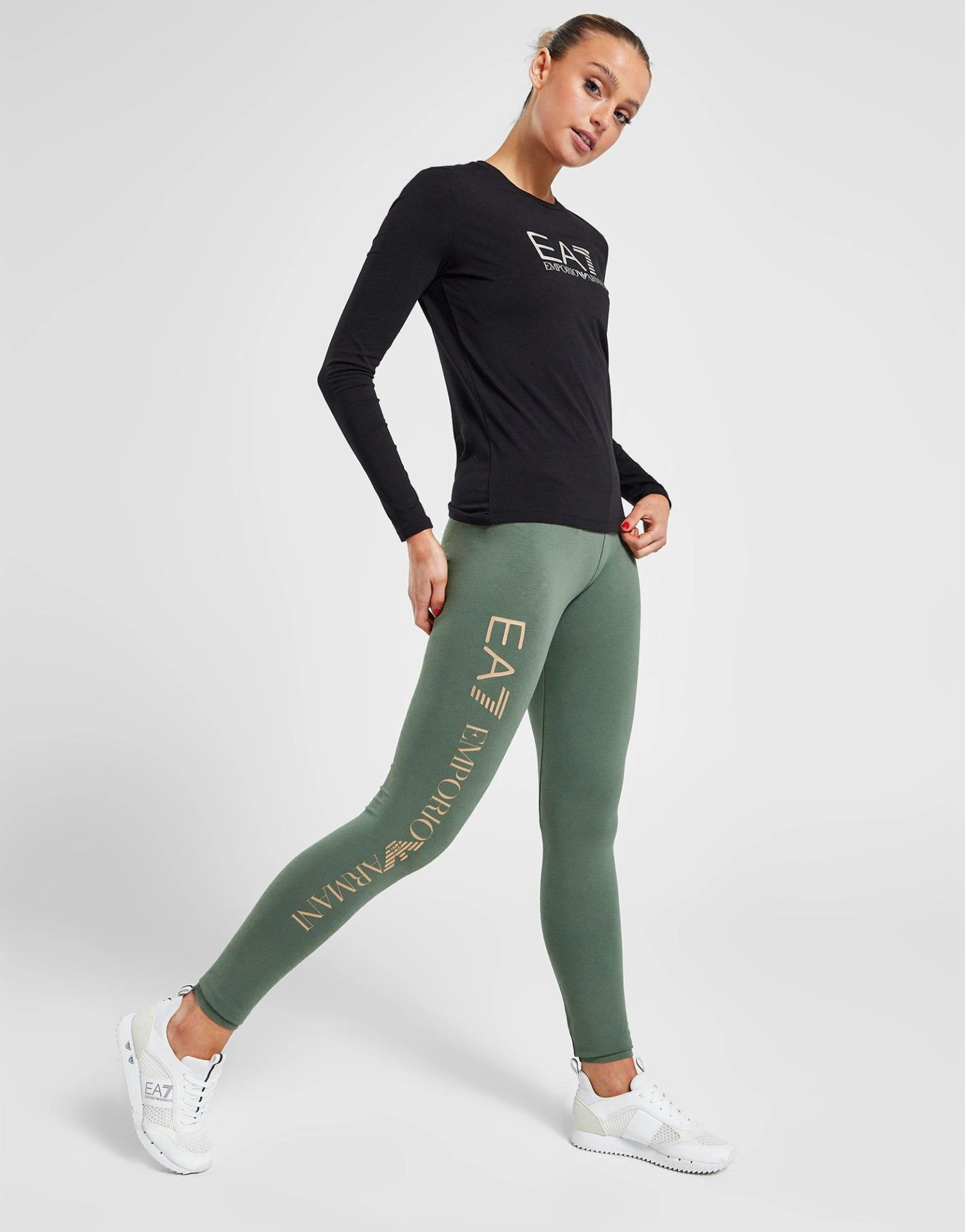 Emporio Armani EA7 Logo Leggings Dames 3 Emporio Armani EA7 Logo Leggings Dames