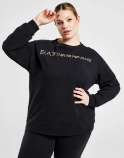 Emporio Armani EA7 Plus Size Logo Crew Tracksuit 10 Emporio Armani EA7 Plus Size Logo Crew Tracksuit -Dameskledingwinkel jd 622957 c