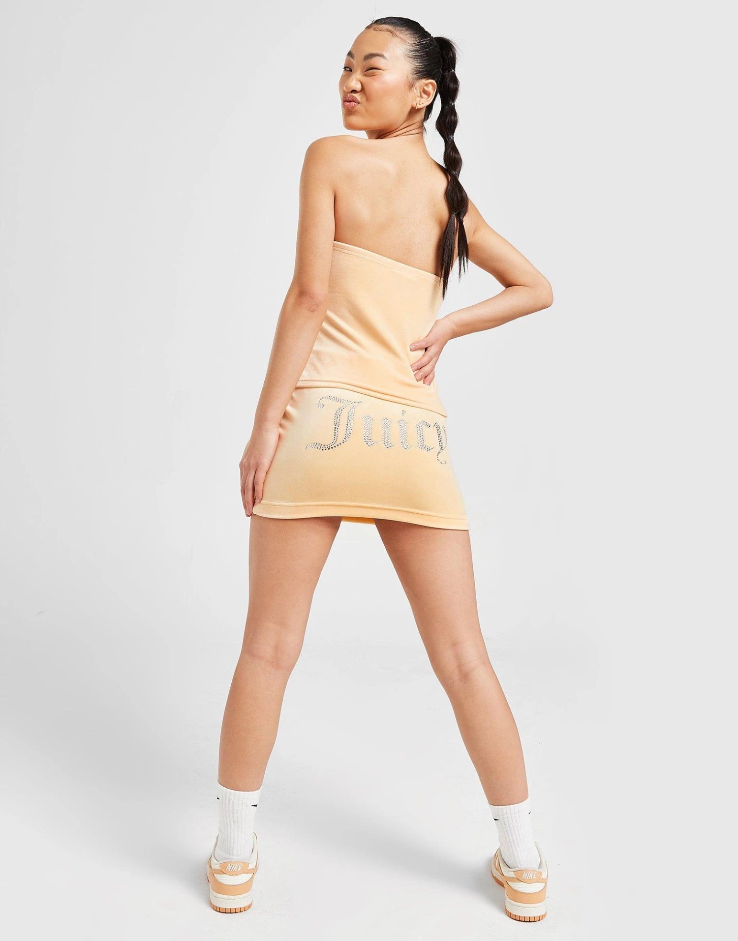 JUICY COUTURE Diamante Velour Skirt 3 JUICY COUTURE Diamante Velour Skirt