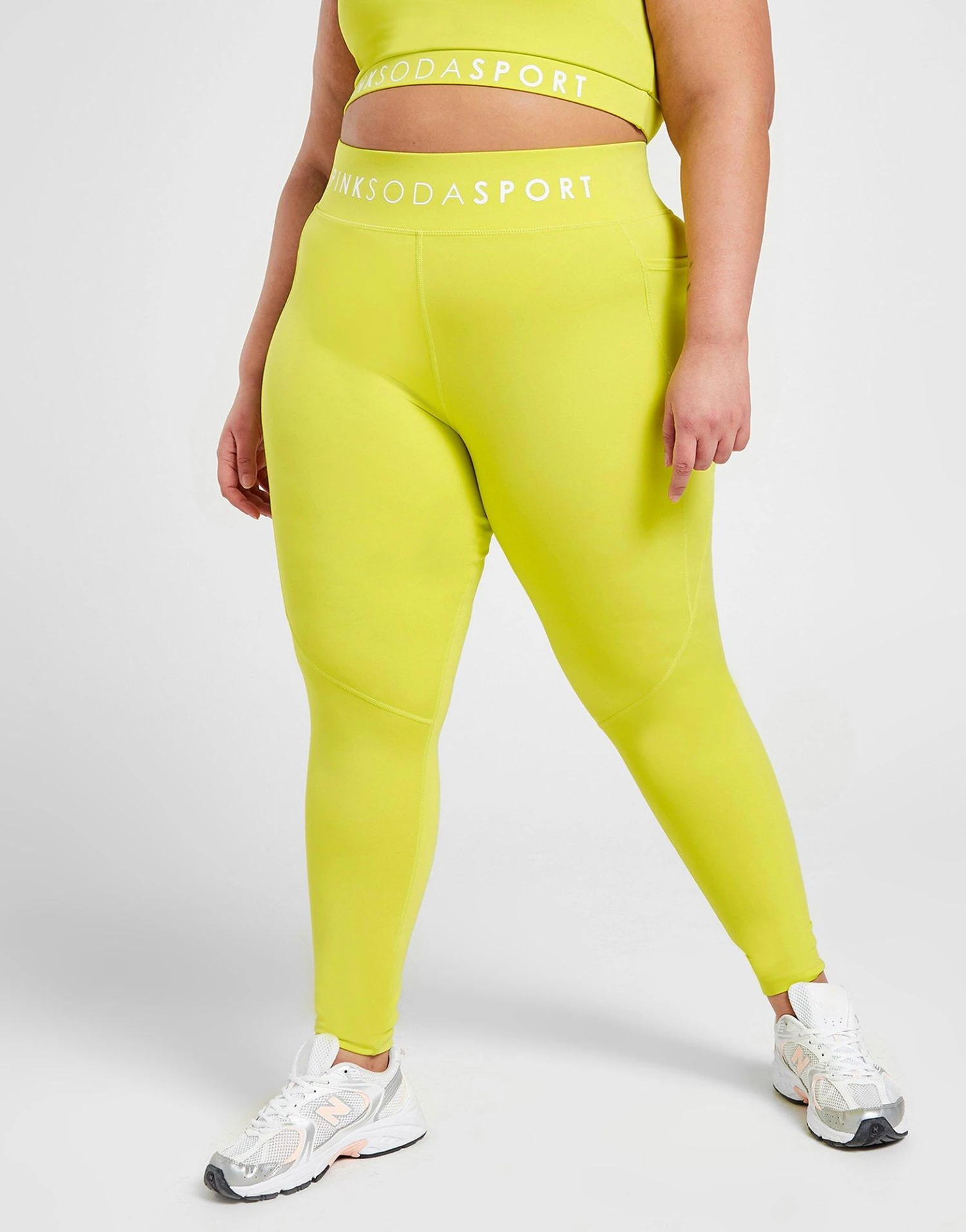 Pink Soda Sport Plus Size Essential Core Tights 4 Pink Soda Sport Plus Size Essential Core Tights - Afbeelding 2