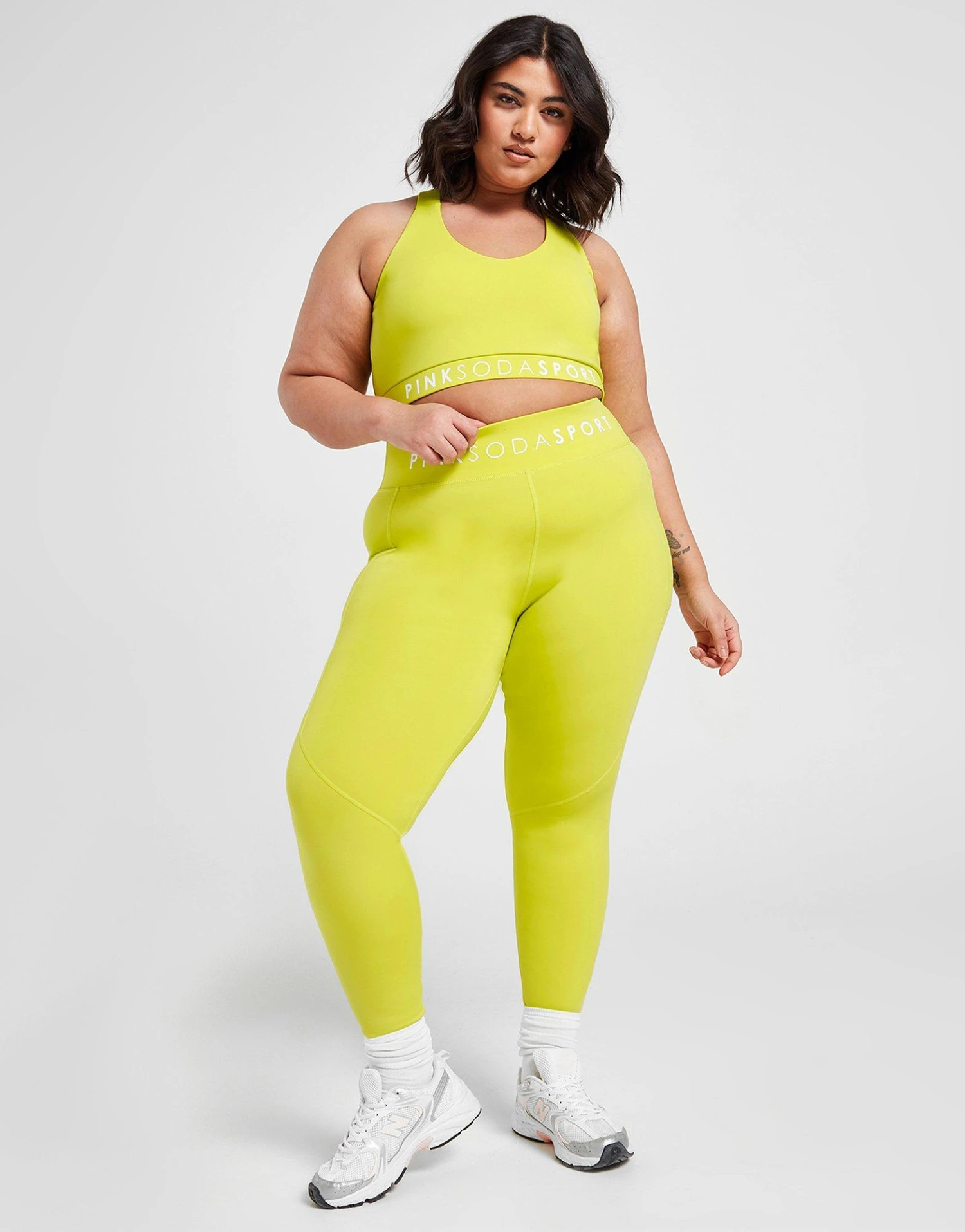 Pink Soda Sport Plus Size Essential Core Tights 6 Pink Soda Sport Plus Size Essential Core Tights - Afbeelding 4