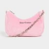 JUICY COUTURE Velour Chain Shoulder Bag