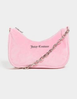 JUICY COUTURE Velour Chain Shoulder Bag