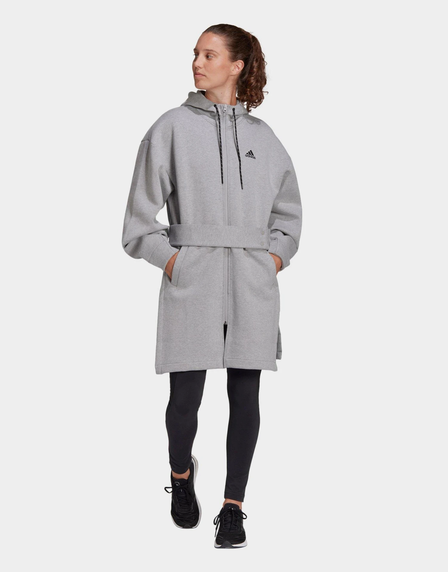 Adidas Sportswear Hooded Ritsjack 3 Adidas Sportswear Hooded Ritsjack