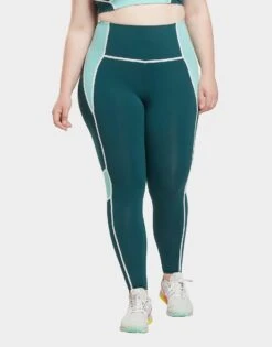 Reebok Lux High-waisted Colorblock Legging (plus Size)