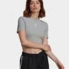 Adidas Originals Adicolor Essentials Rib Cropped T-shirt -Dameskledingwinkel jd HN5881 a