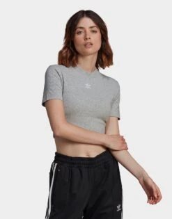 Adidas Originals Adicolor Essentials Rib Cropped T-shirt