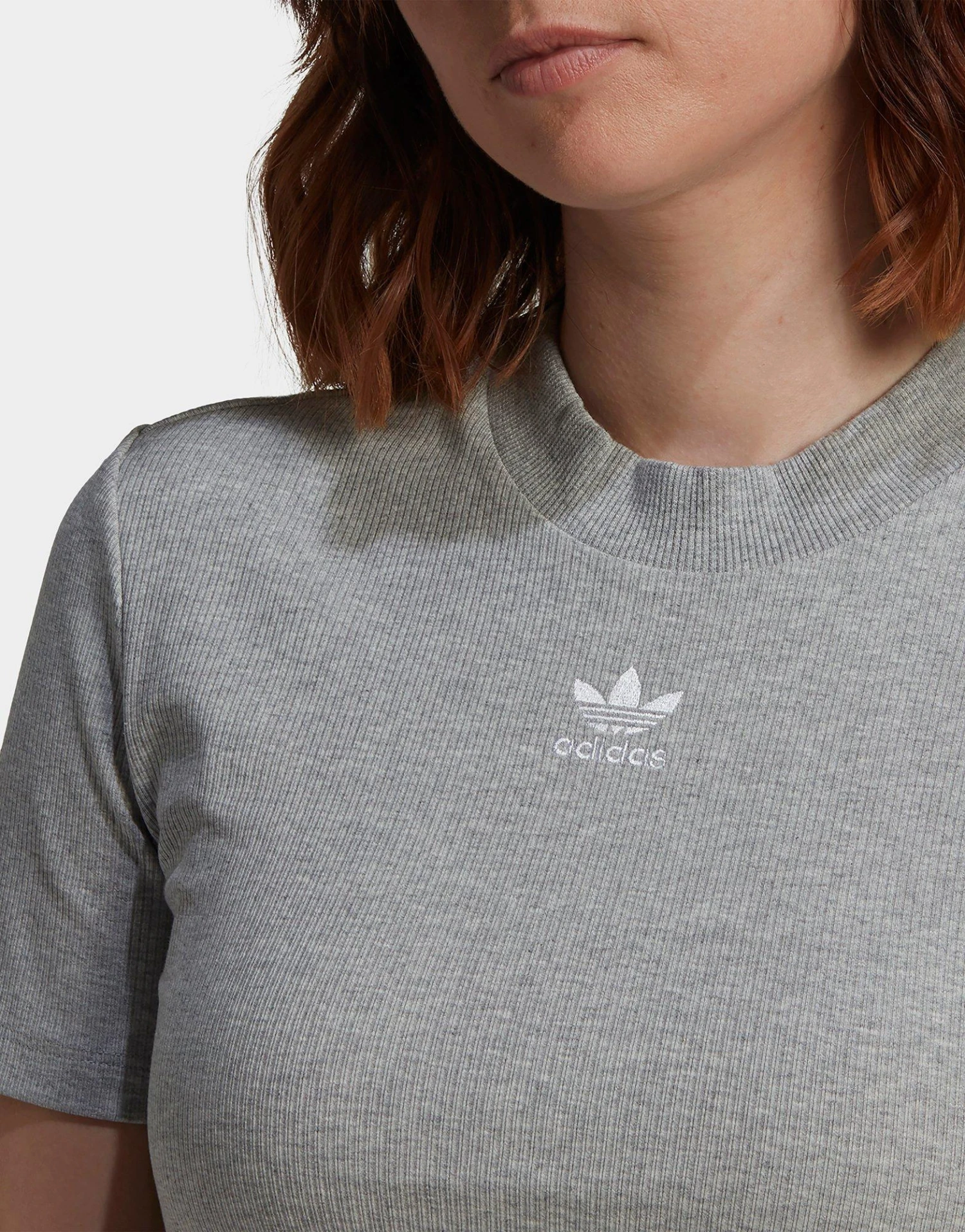 Adidas Originals Adicolor Essentials Rib Cropped T-shirt 6 Adidas Originals Adicolor Essentials Rib Cropped T-shirt - Afbeelding 4