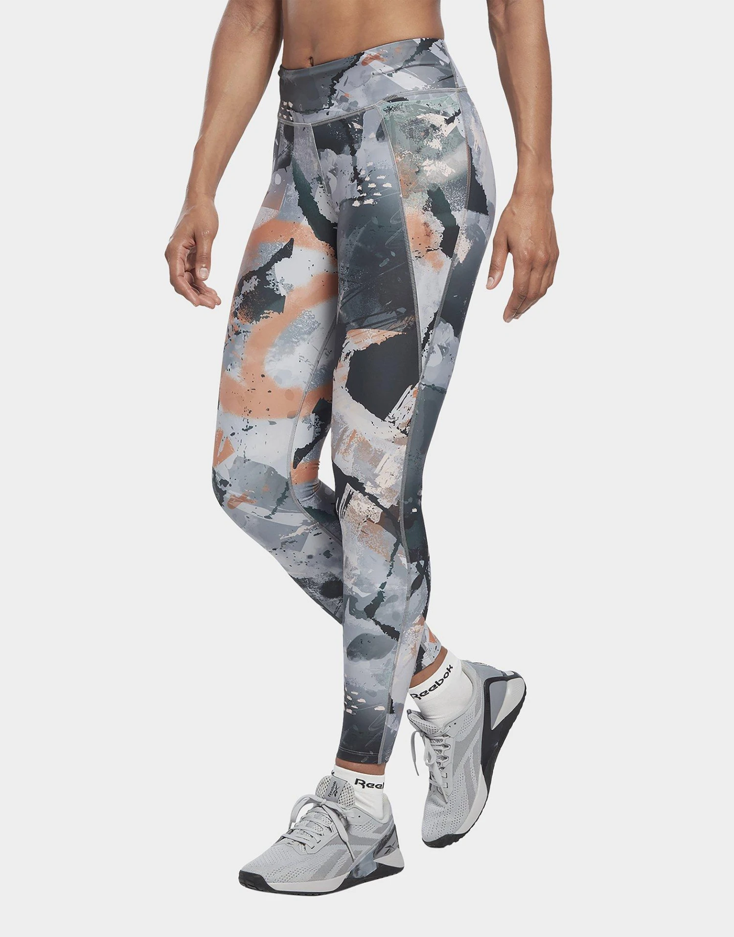 Reebok Lux Allover Print Bold Legging 3 Reebok Lux Allover Print Bold Legging
